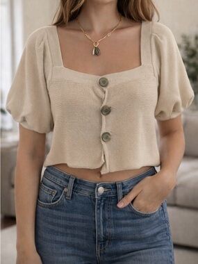 Free People Knit Cardigan Top